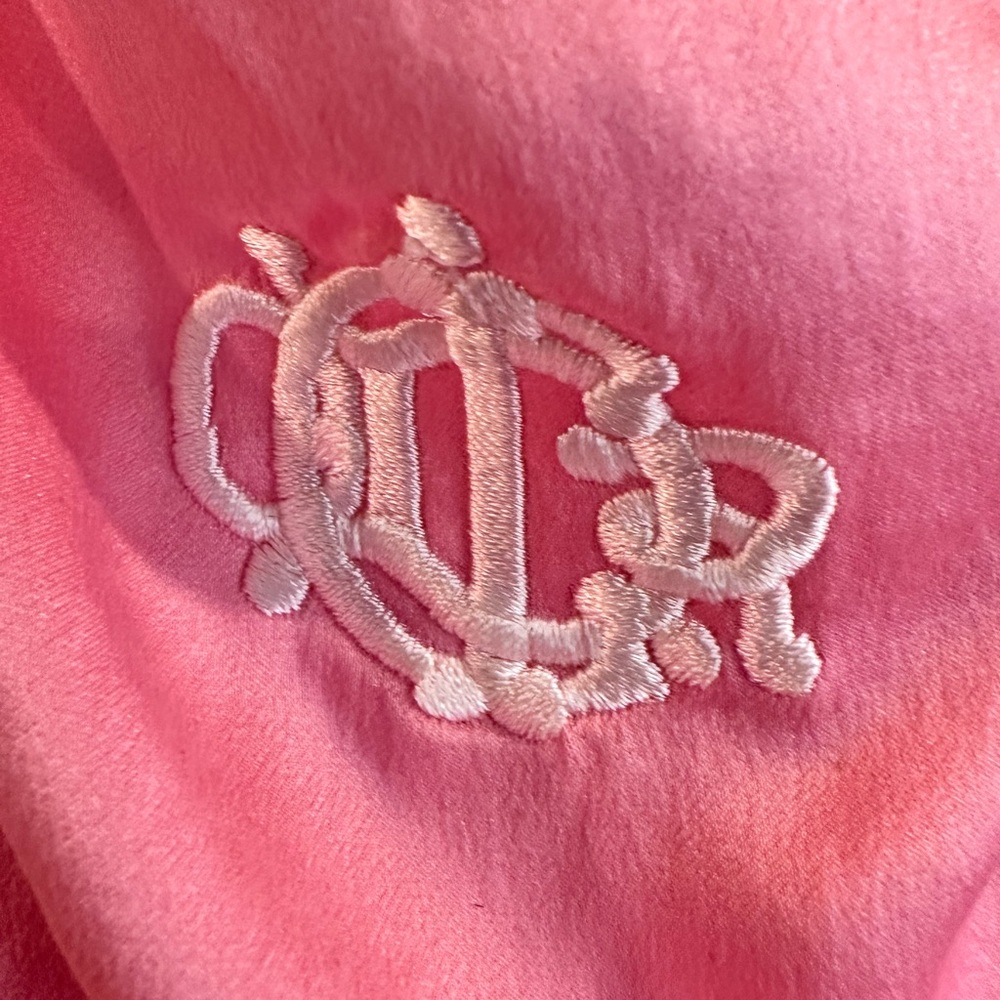 Christian Dior Vintage Dress Nightgown in Pink Monogram Size Size Medium - Picture 6 of 14